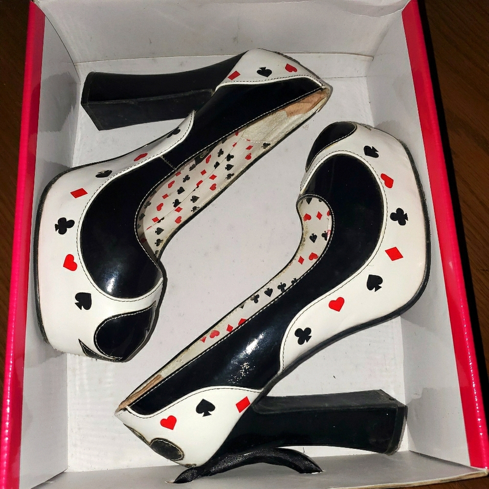 Funtasma platform heels Card Suits Poker